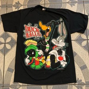 NWOT VTG ‘94 Looney Tunes Holiday Double-Sided Tee